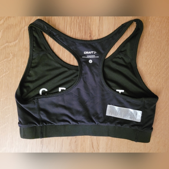 Craft Black Racerback Running Sports Bra – Women’s Small - Picture 3 of 6